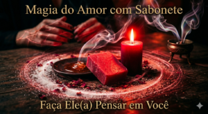 Magia do amor com sabonete – ritual espiritual de atração e desejo magia do amor com sabonete sendo realizada em ritual com vela vermelha, mel e açúcar para atrair desejo